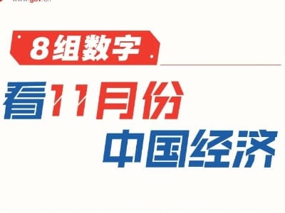 8組數字看11月份中國經濟